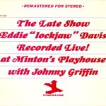 Eddie "Lockjaw" Davis альбом The Late Show 1 Виниловая пластинка Eddie «Lockjaw» Davis альбом The Late Show