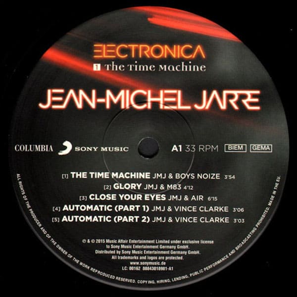 Jean Michel Jarre альбом Electronica 1: The Time Machine Jean Michel Jarre альбом Electronica 1: The Time Machine